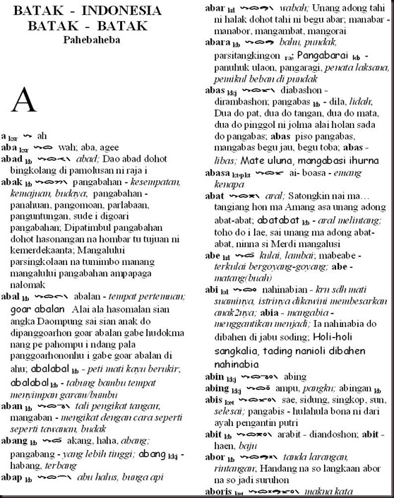 contoh1 Bahasa batak